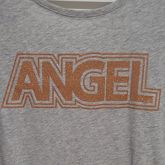 Victoria's Secret Gold ANGEL Short Sleeve Tee - Picture 5 of 7